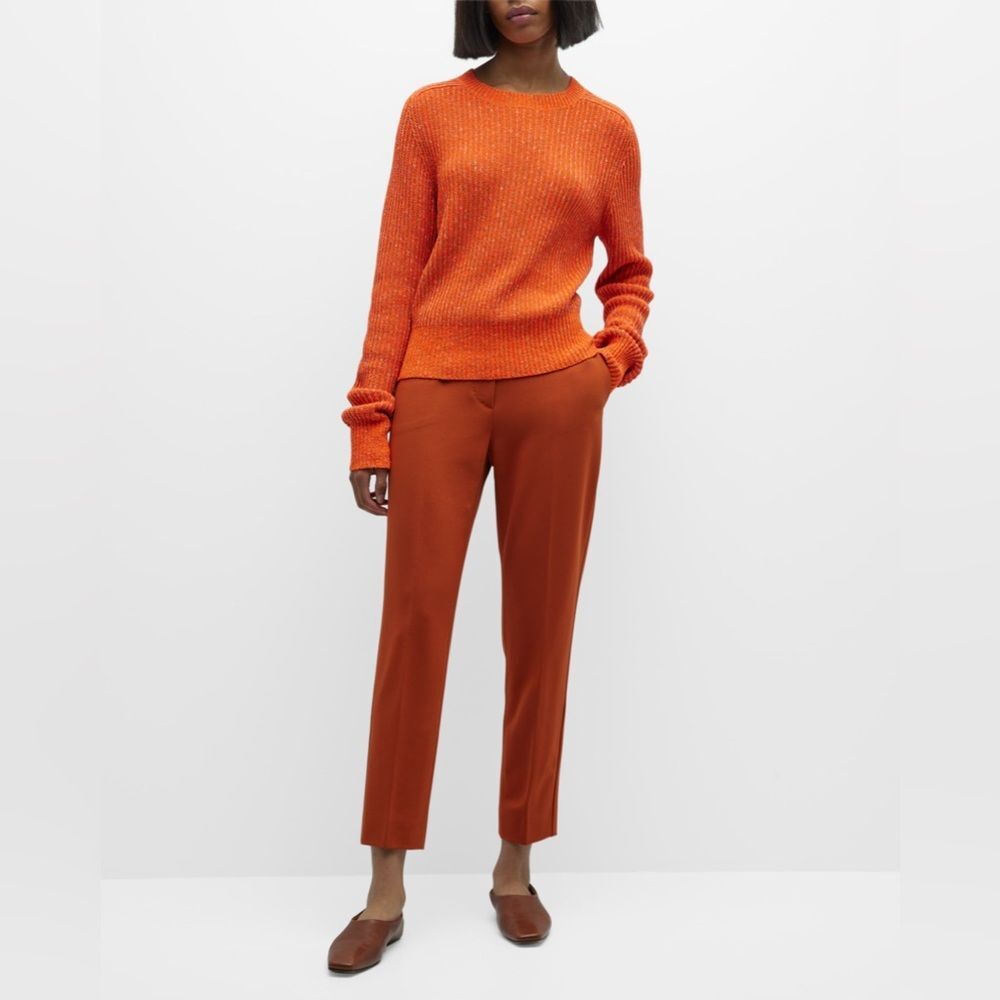 MaxMara Pegno Straight Leg Pants, Orange, Size 16 - Picture 2 of 13